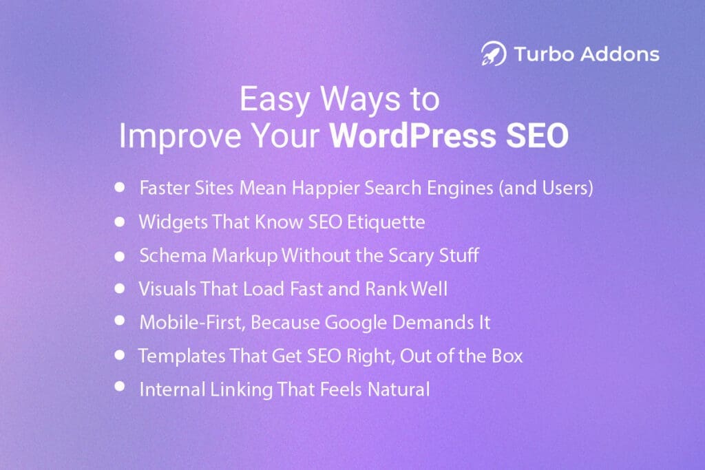 easy ways to improve your wordpress seo infographic