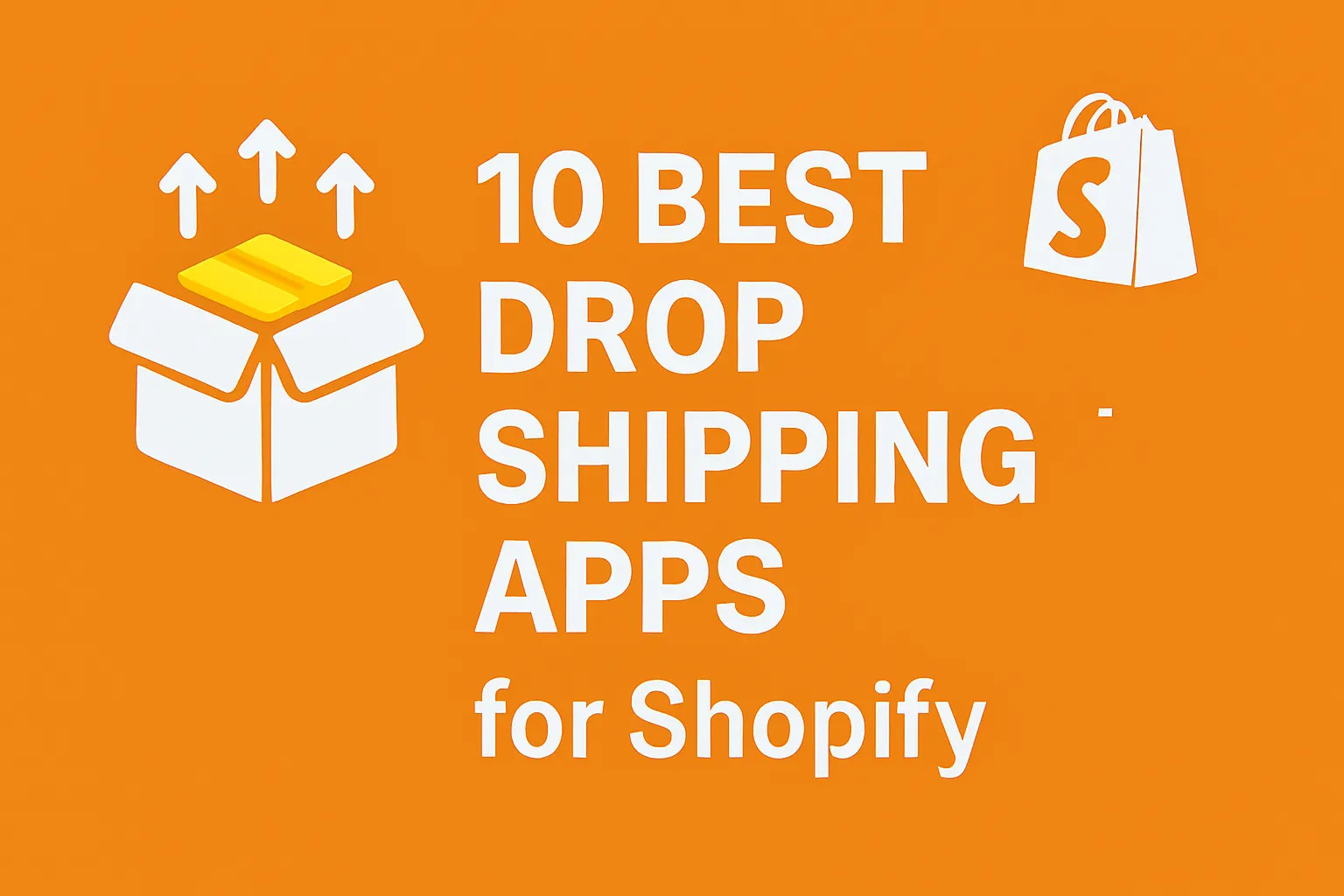 Dropshipping app icons displayed on Shopify dashboard with product sourcing features