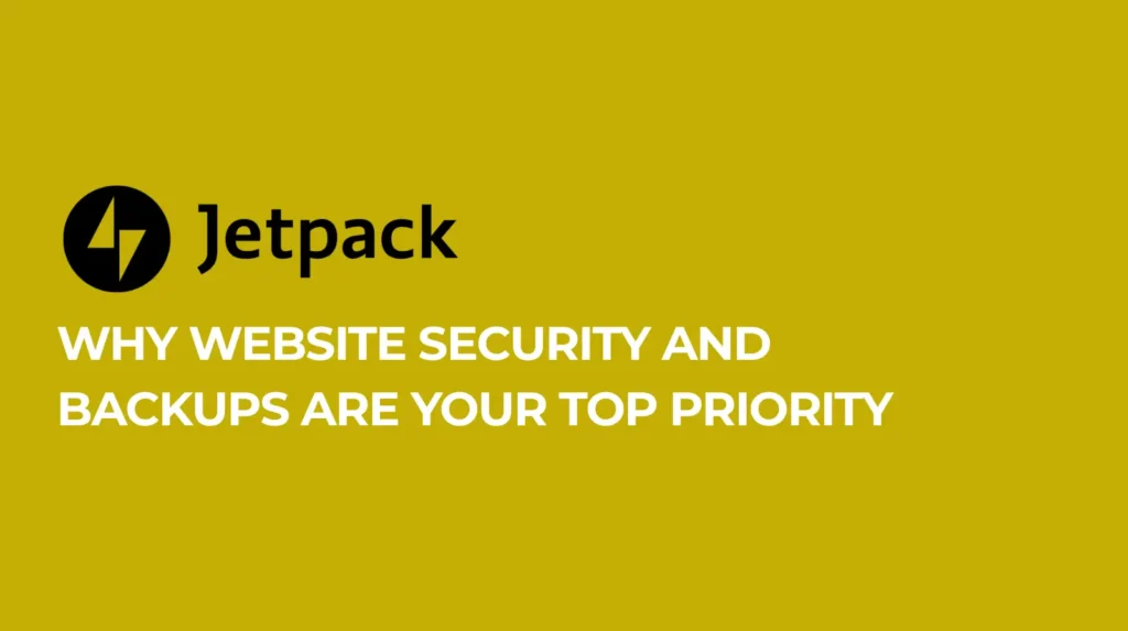 website security and backups with jetpack