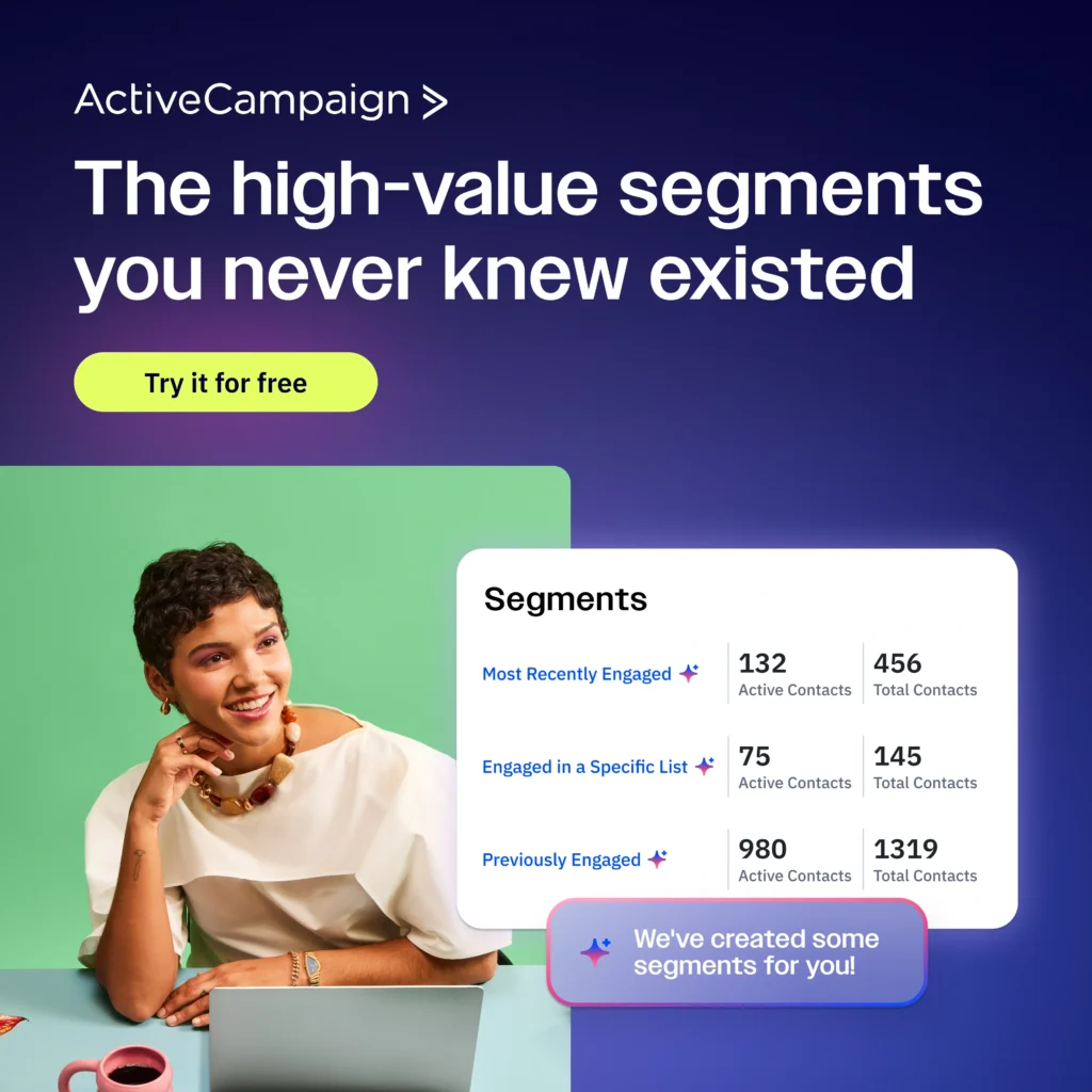 ActiveCampaign Active Intelligence AI-Suggested Segments