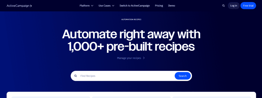 ActiveCampaign automation recipes