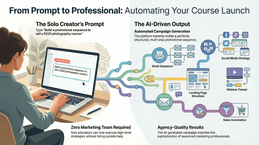 The Creator Launching a Course