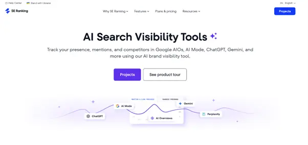 se ranking AI Brand Visibility Tracking Tool