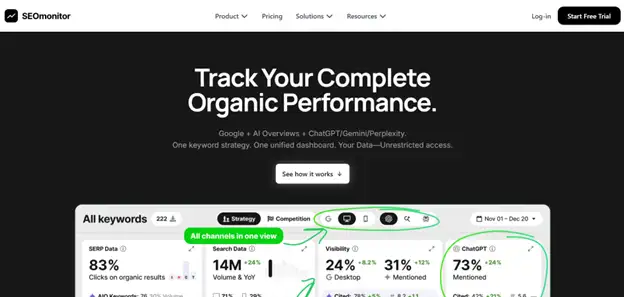 seomonitor AI Overview Tracking Tool